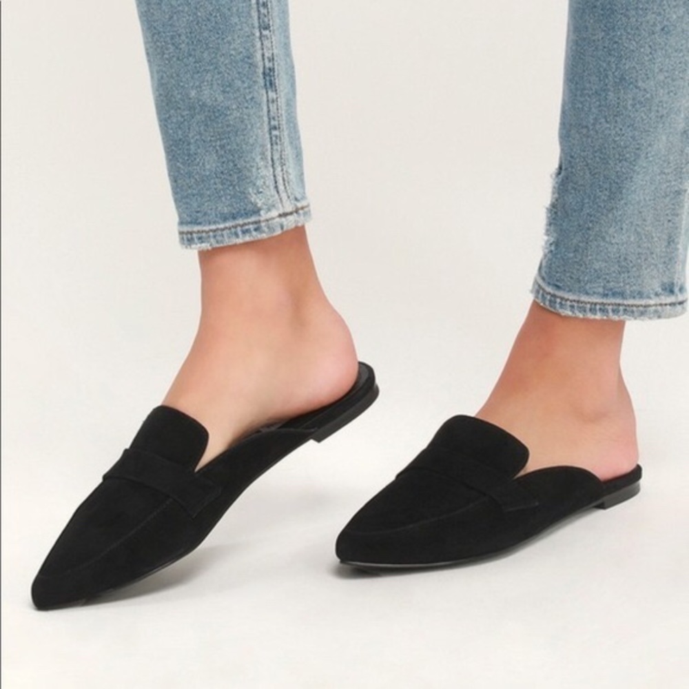 Steve Madden suede mules